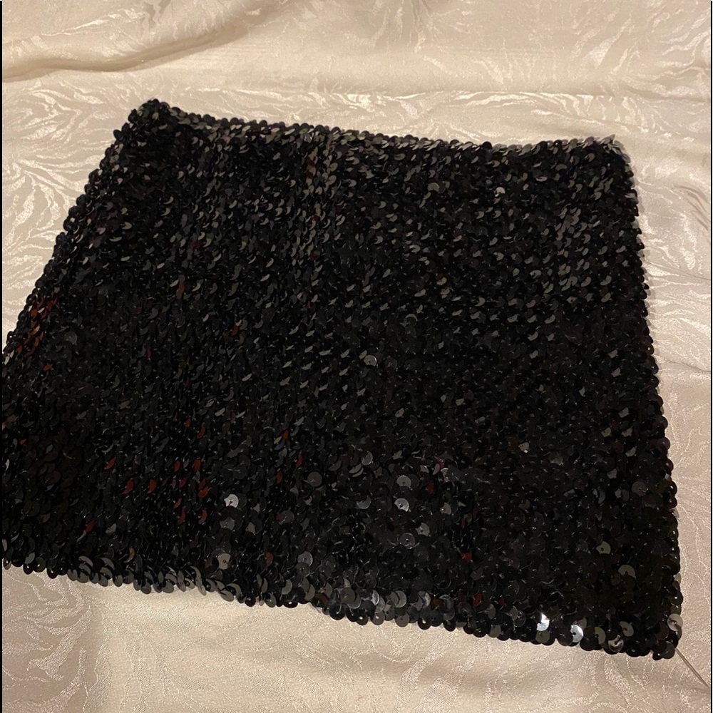 Hugo Buscati  Ladies Black Sequin Pullover TubeTop